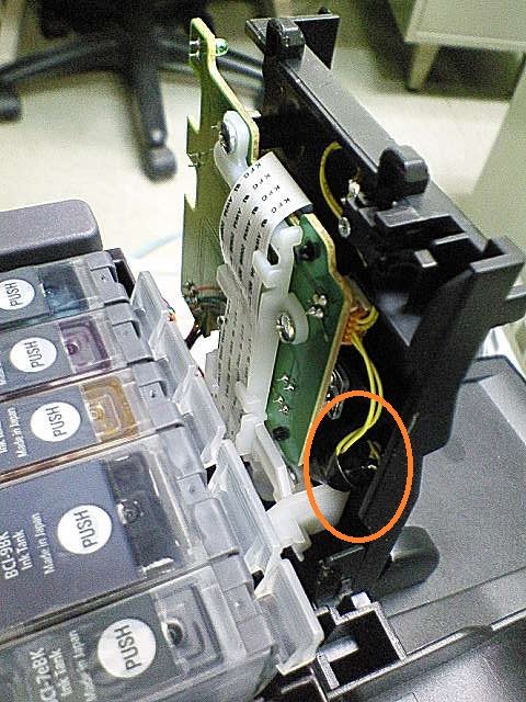 ip4500　開閉感知スイッチ簀巻き修理